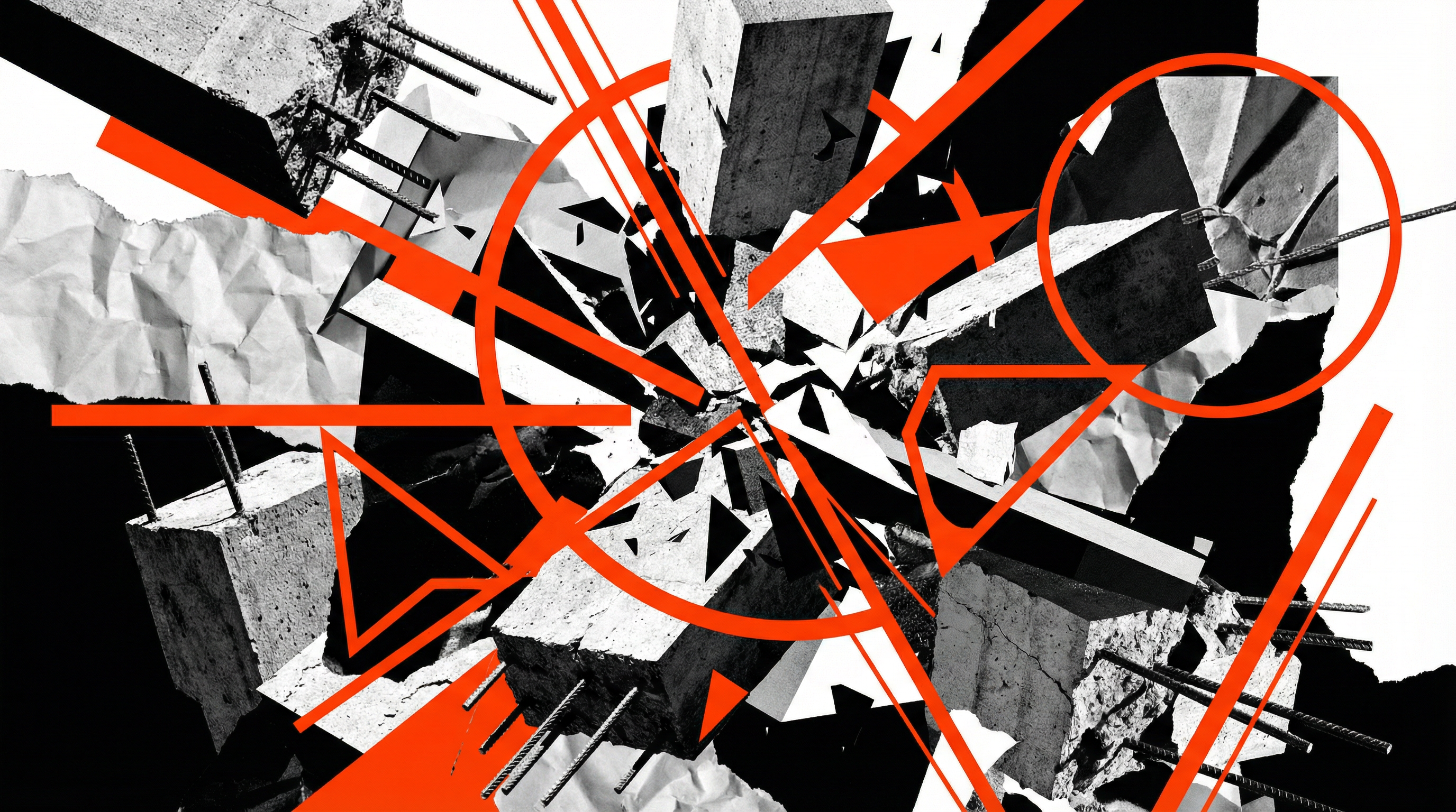 Abstract Neo-Brutalist Art